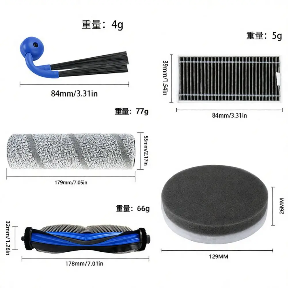 Premium Replacement Parts For Ecovacs X11 Sweeping Robot Roller Brush Side Brushes Filter Mop Cloth Accessory Set Universal