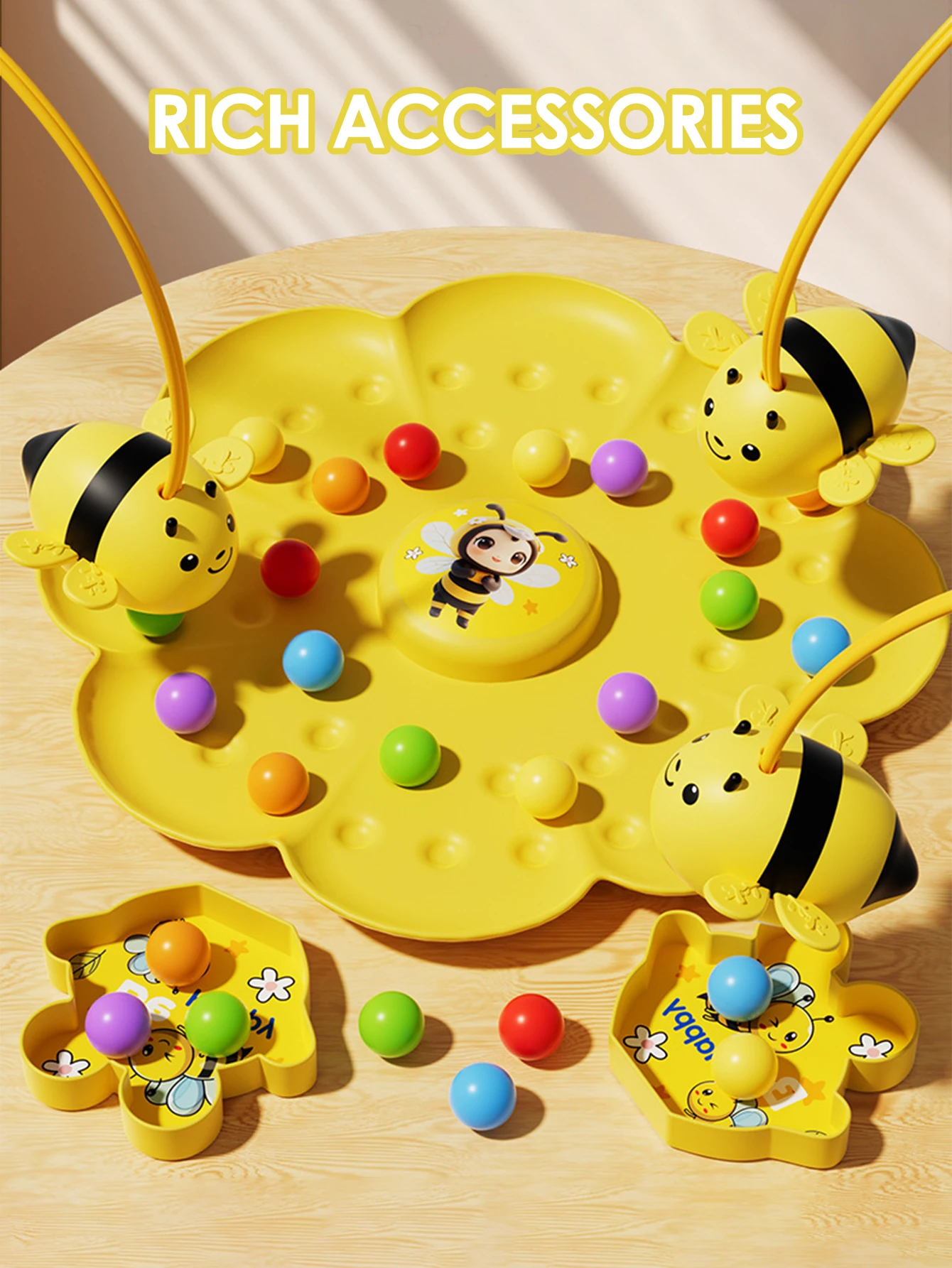 子供用ミツバチ磁気ビーズおもちゃ、親子インタラクティブボードゲーム、男の子と女の子のための楽しいおもちゃ、パーティー、ミツバチフックおもちゃ、クリスマス