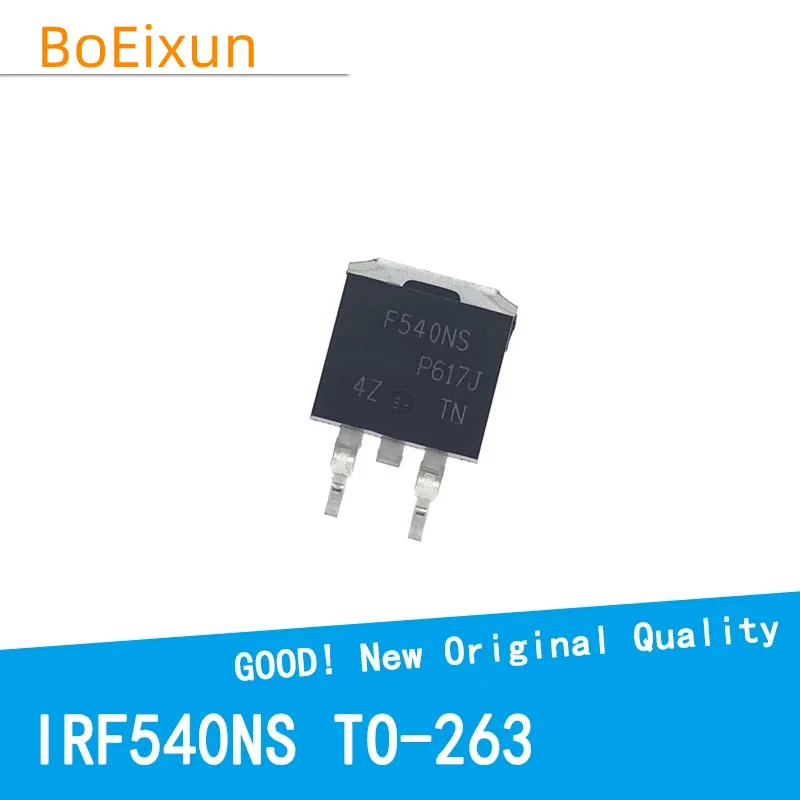 10 unids/lote IRF540NS IRF540NSTRLPBF IRF540 TO-263 nuevo Chipset IC Original MOSFET MOSFT TO263 regulador de voltaje de tres terminales