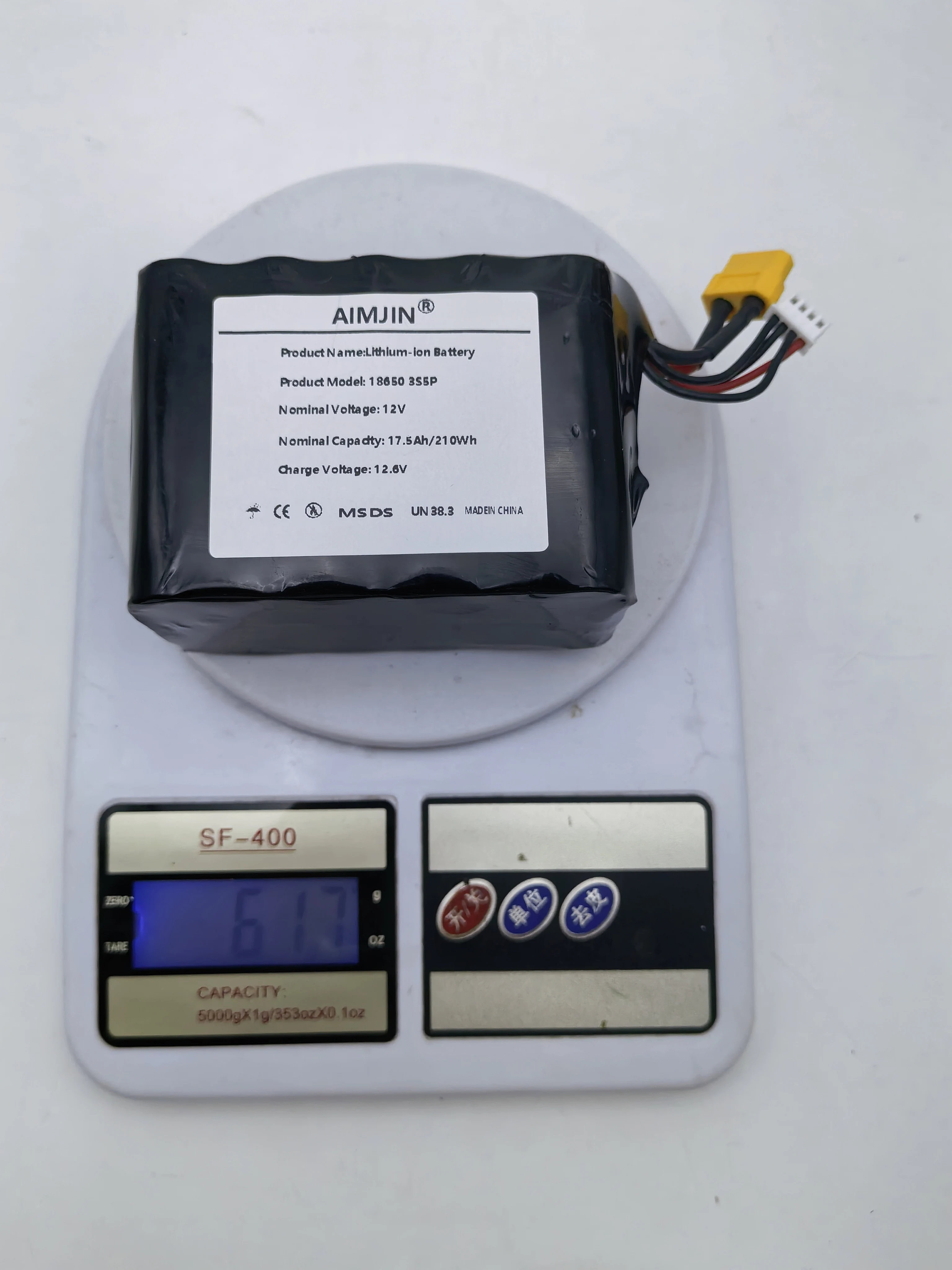 

Аккумулятор Li-ion для БПЛА 3S5P 12.6V, высокая емкость 12V 17.5Ah, для различных радиоуправляемых самолетов и квадрокоптеров, разъемы XH2.54-4P XT60