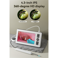 A7THK-Digital Otoscope With 3.5Mm Ear Scope Camera With 6 Lights 1080P 4.3 INCH IPS Ear Wax Removal Tool