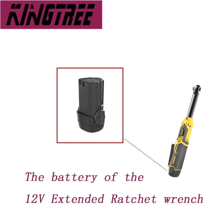 Imagem -04 - Kingtree-extended Ratchet Wrench Battery Power Tool Kits Acessórios para Bateria Kingtree Products 12v 20v 2.0 4.0ah