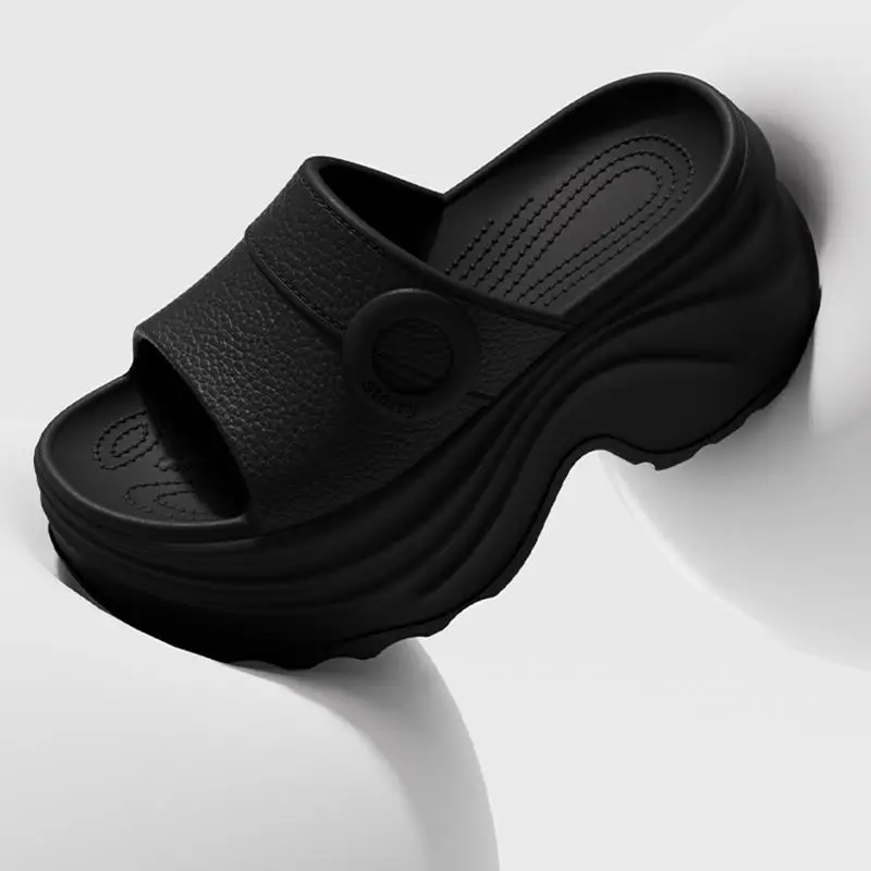 Chunky Plateau-Keilabsatz-Sandalen für Damen – Sommer 2026 – Leichte EVA-Strandsandalen mit dicker Sohle und Höhenerhöhung für Frauen – Detail 8
