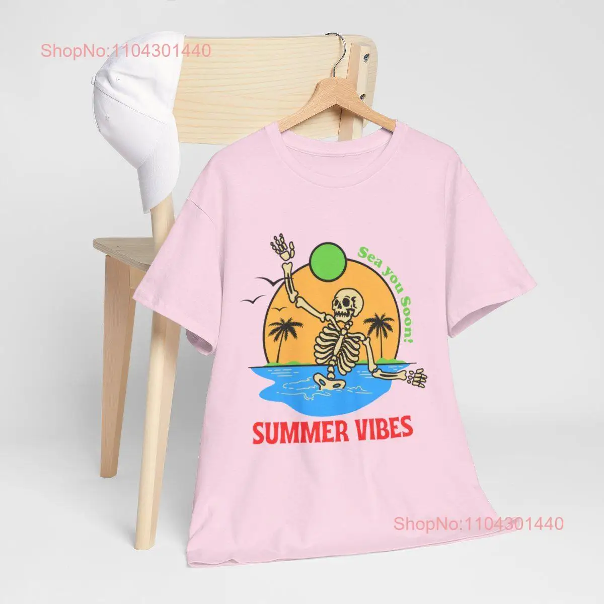 Summer Vibes Sea Your Soon T Shirt For Her Him Fanny Heavy Cotton long or short sleeves