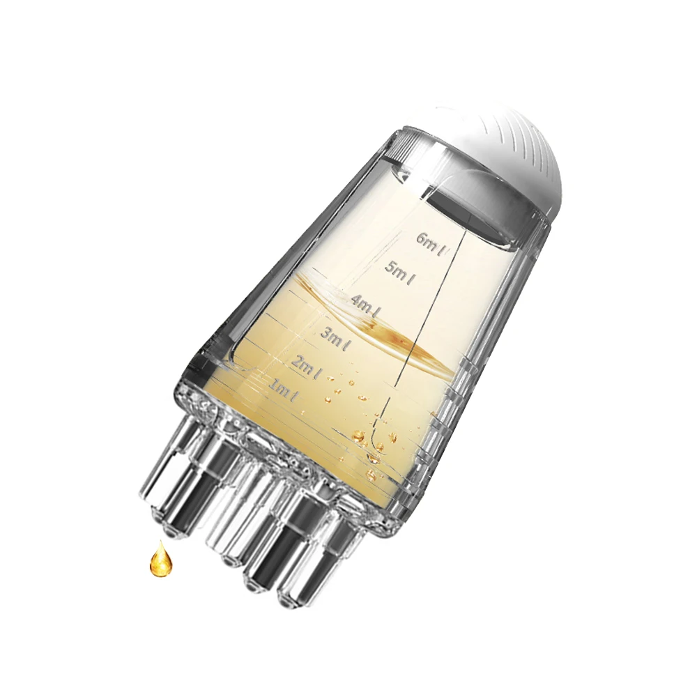 ポータブル頭皮アプリケーター液体コームミニマッサージコームエッセンシャルオイル液体ガイドマッサージャー抗脱毛頭皮ヘルスケア