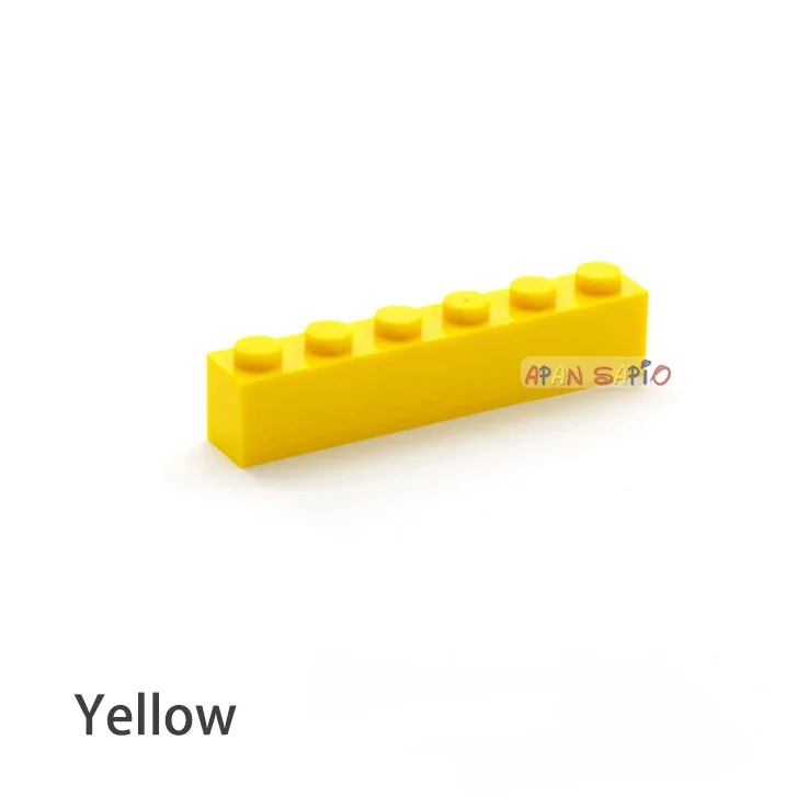 40 stücke Bausteine DIY dicke 1x6 Punkte 16 Farbe Ziegel Größe Kompatibel Mit 3009 ziegel kinder spielzeug pädagogisches für kinder