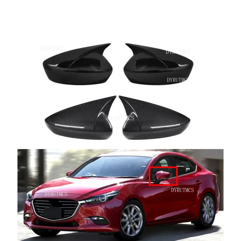 

Fit For Mazda 3 Axela 2014 2015 2016 2017 2018 2019 Car Styling Rearview Mirror Cover Cap Mirror Housing Cover Rearview Cap