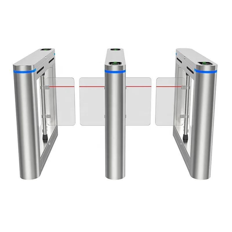 High Security RFID Optical Pedestrian Revolving Door Access Control Automatic Entrance Door