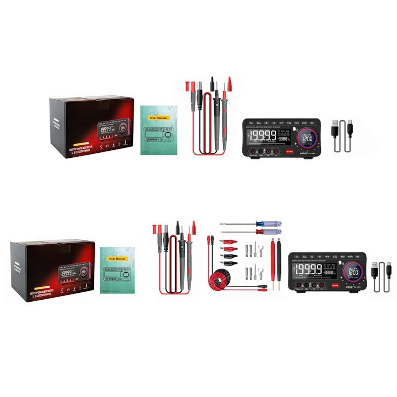 

Bluetooth-compatible Multimeter with Rechargeable Batteries Handheld Data Testing Tool for Testing Current