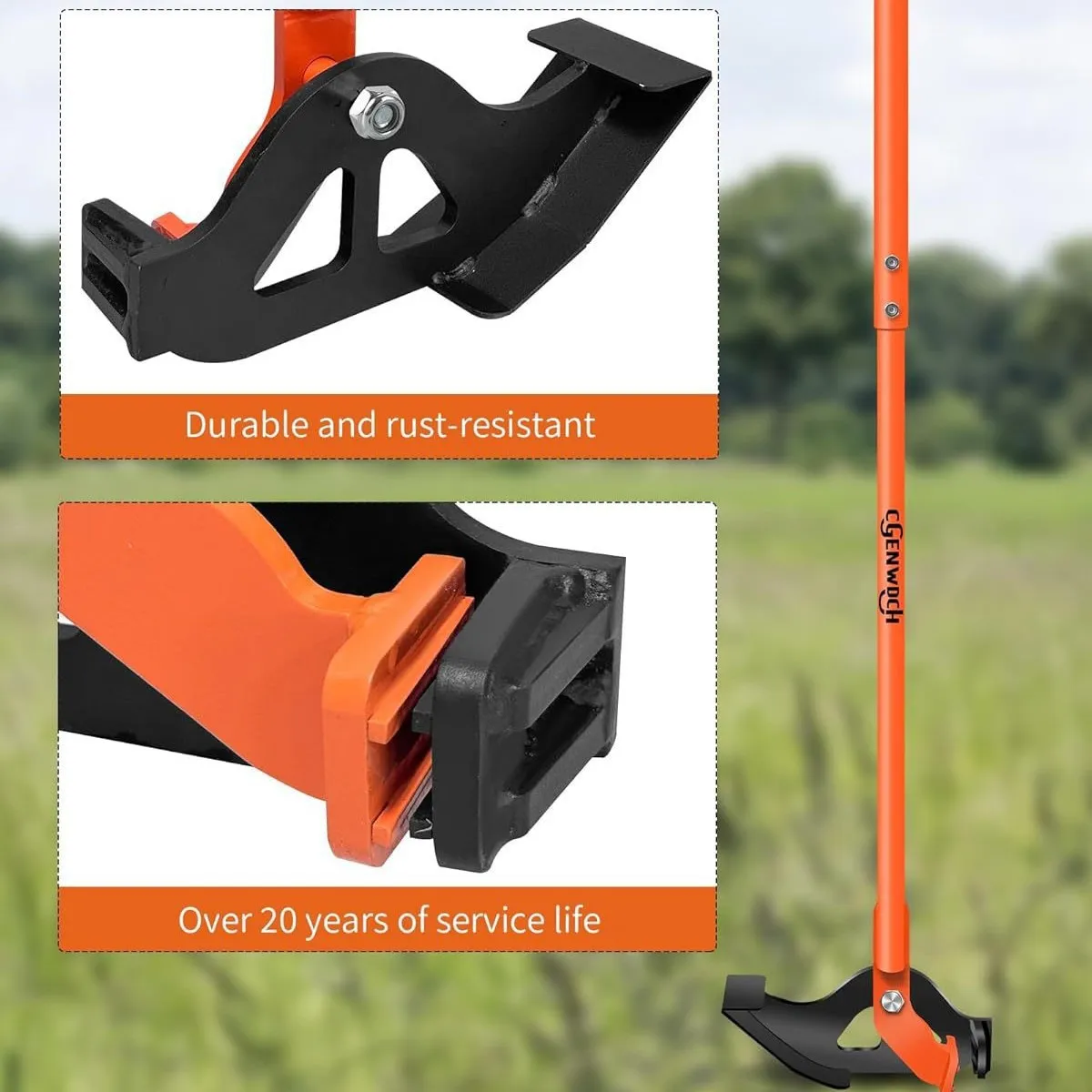 Large size sapling tie rod, heavy duty high lever tree tie rod tool