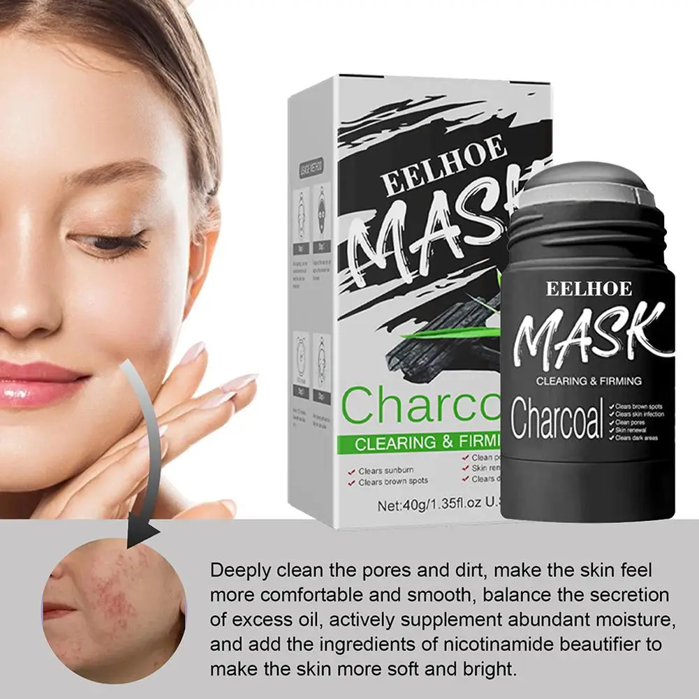 Cravo Remover Sólido Rosto Stick, Black Dots Remover, Produtos De Pele Do Cuidado Do Chá, Limpeza Da Acne, Encolher Rosto, B5i1