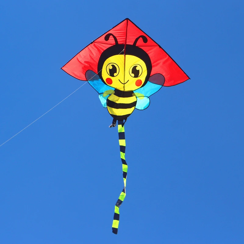 Bee kites สําหรับผู้ใหญ่ kites reel บินขนาดใหญ่ kites string line ripstop ไนลอน kites ของเล่นกลางแจ้ง kite surfing flies Tadpole kite