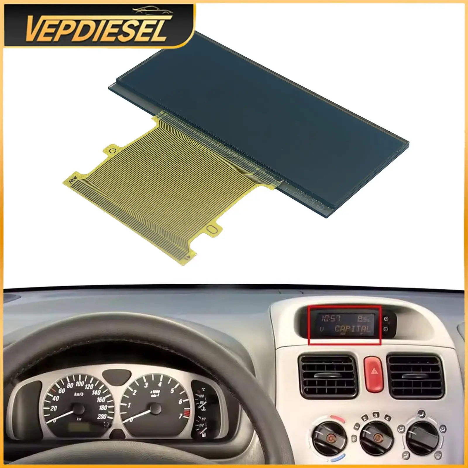LCD Display TID On-Board Computer Display Screen For Vauxhall Opel Corsa Astra Agila Combo Meriva Chevrolet Corsa Montana Holden