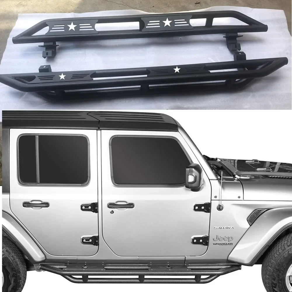 

Steel 4 door 2 Door Pedal Side Step For Jeep For Wrangler JL 2018+ JL1120-4custom