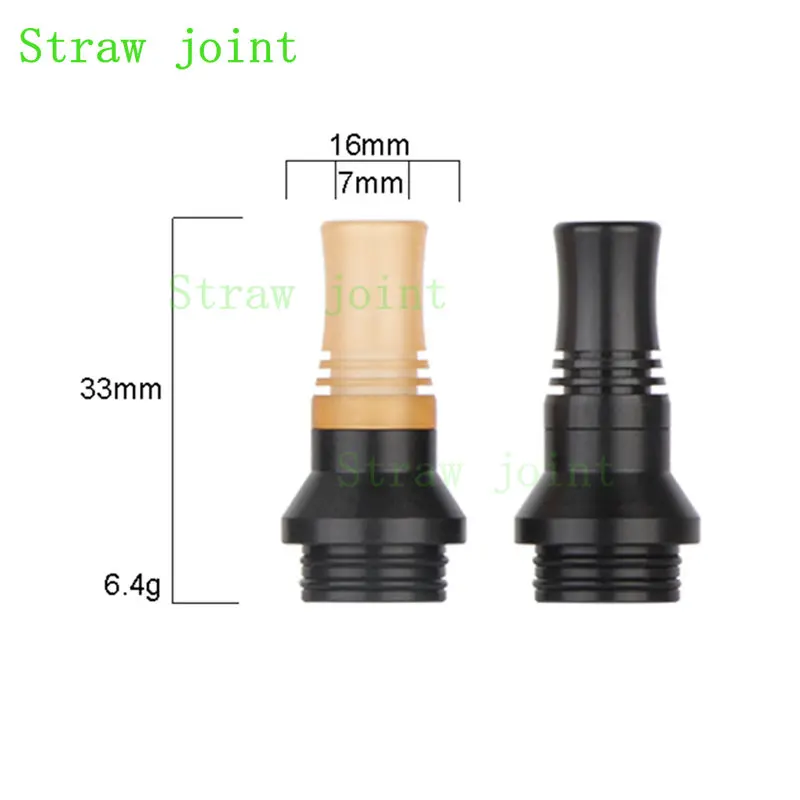 1PCS DRIP TIP 810 510 MTL Straw Joint with 9 Holes