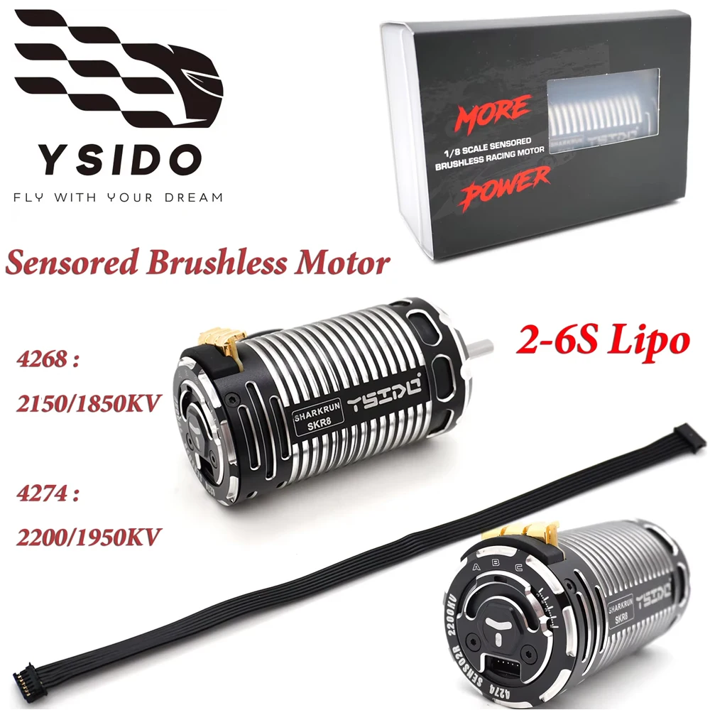 RC Car Competition Racing Motor Sensored Brushless Motor for 1/8 Traxxas Wltoys HSP RC Car On-Road Off-Road Monstor