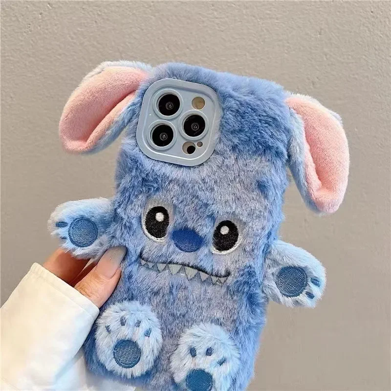 ديزني غرزة أفخم قضية الهاتف ، لينة الغطاء الواقي ، الكرتون لطيف الحال بالنسبة آيفون 15 ، 14 ، 13 ، 12 ، 11 برو ماكس ، خريف ، شتاء #4