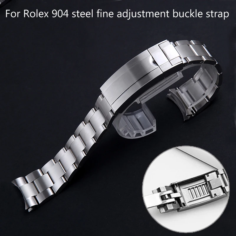 

For Rolex SUBMARINER DAYTONA Yacht-Master GMT Watch Band Strap glidelock Clasp 904 Steel Watch Bracelet Watchbands 20mm 21mm