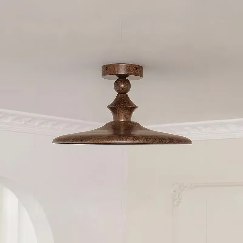 Retro style UFO ceiling lamp, vintage bedroom lamp, minimalist style full spectrum eye friendly study ceiling lamp
