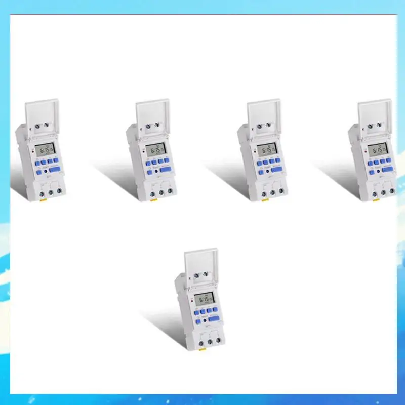 5X SINOTIMER Electronic Timer, TM615-2 Timer Switch 7 Days 24 Hours Programmable LCD Time Relay-220V-[A49T]