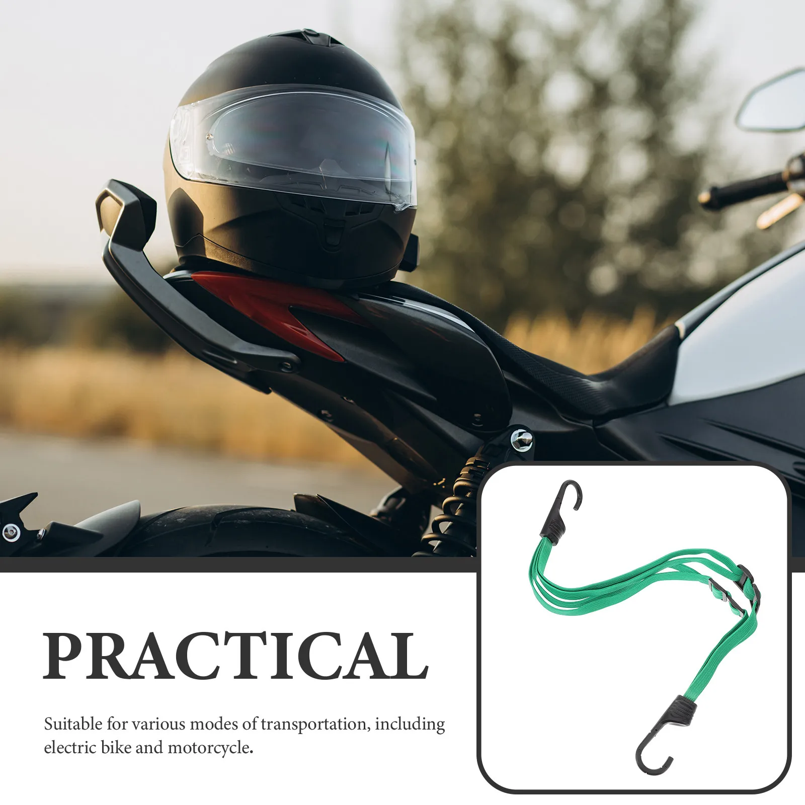 

Ремень для велосипедного багажа, эластичная лента, прочный нейлон с резиновым покрытием, регулируемая длина, подходит для различных видов транспортировки, велоспорта.