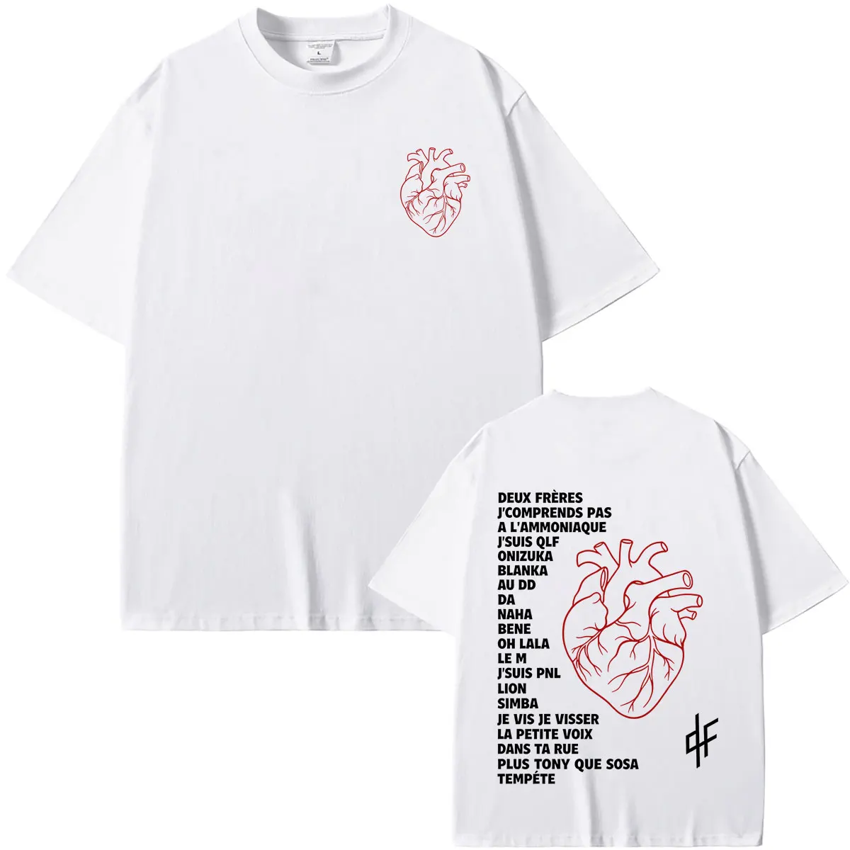 French Rapper PNL Le Monde Chico T-shirt Summer Men's Women's Hip Hop Fashion Cotton T Shirts Male Vintage Oversized Streetwear