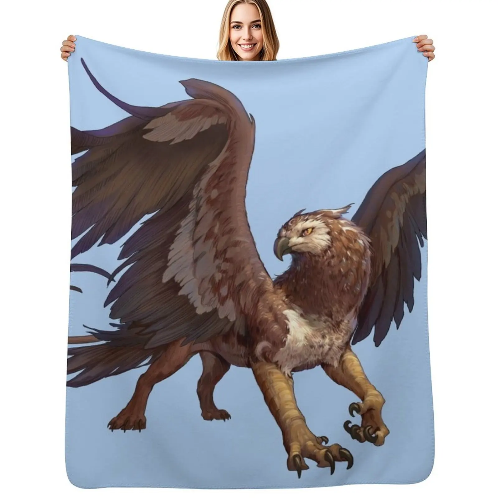 Griffin Throw Blanket Stylish Warm Blanket for Living Room Bedroom