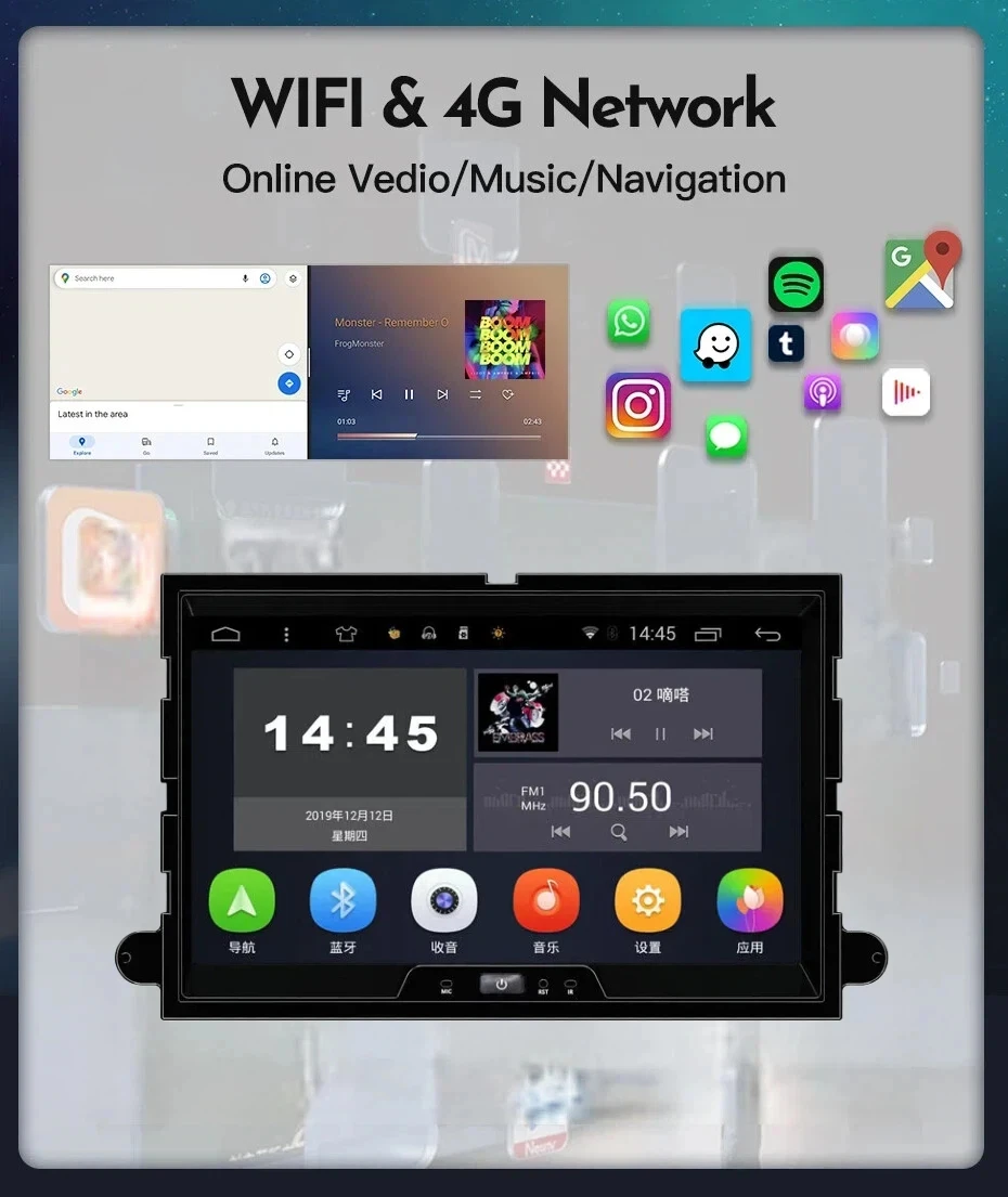 Car Radio For Ford F350 500 F150 Explorer Edge Escape Sport Mercury Lincoln Expedition Mustang Car play Multimedia Player GPS