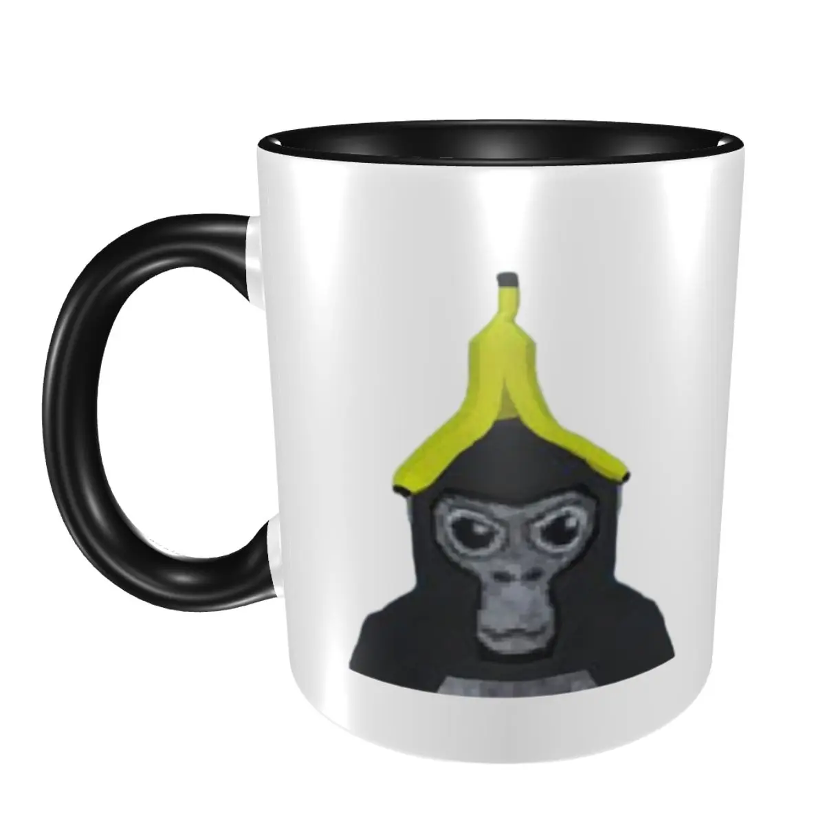 

Gorilla Tag Monkey With Banana Mug Funny Ceramic Coffee Cups Tea Mugs Milk Cup Drinkware Gifts for Woman Man