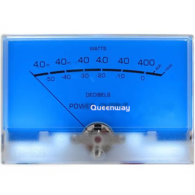 V-035 High-precision VU Meter Audio Pre-amplifier Power Meter DB Level AMPS Power Amplifier Meter with Backlight