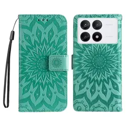 POCO X6 PRO 5G 3D goffratura fiore custodia in pelle di lusso portafoglio porta libri Flip Cover per Xiaomi POCO X6 PRO 5G borse per telefono