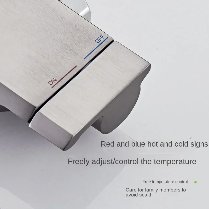 Space Aluminum Shower System Bathroom Shower Set Piano Button Switch Shower Set Bathroom Faucets Shower Head Douche