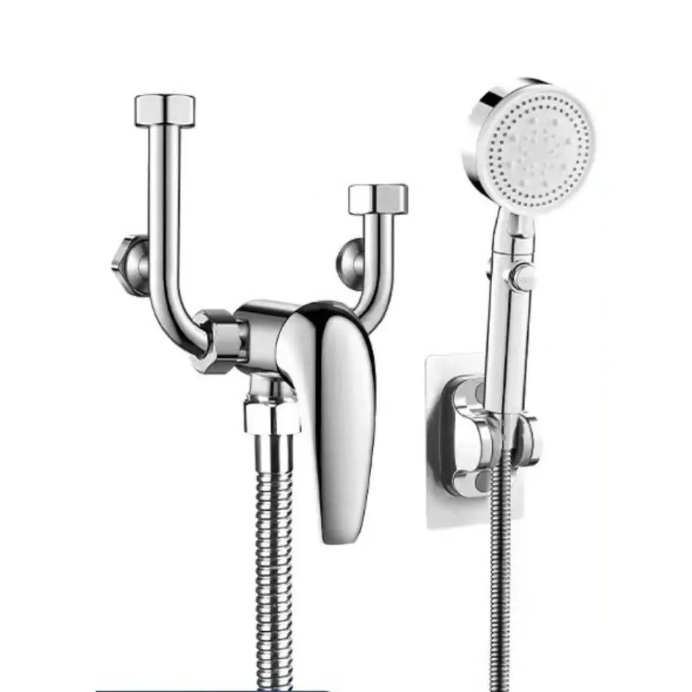 

Water Faucet Copper Electric Water Heater U-bend Open Installation Mixing Valve Inlet Pipe Silver U-valve Switch Shower