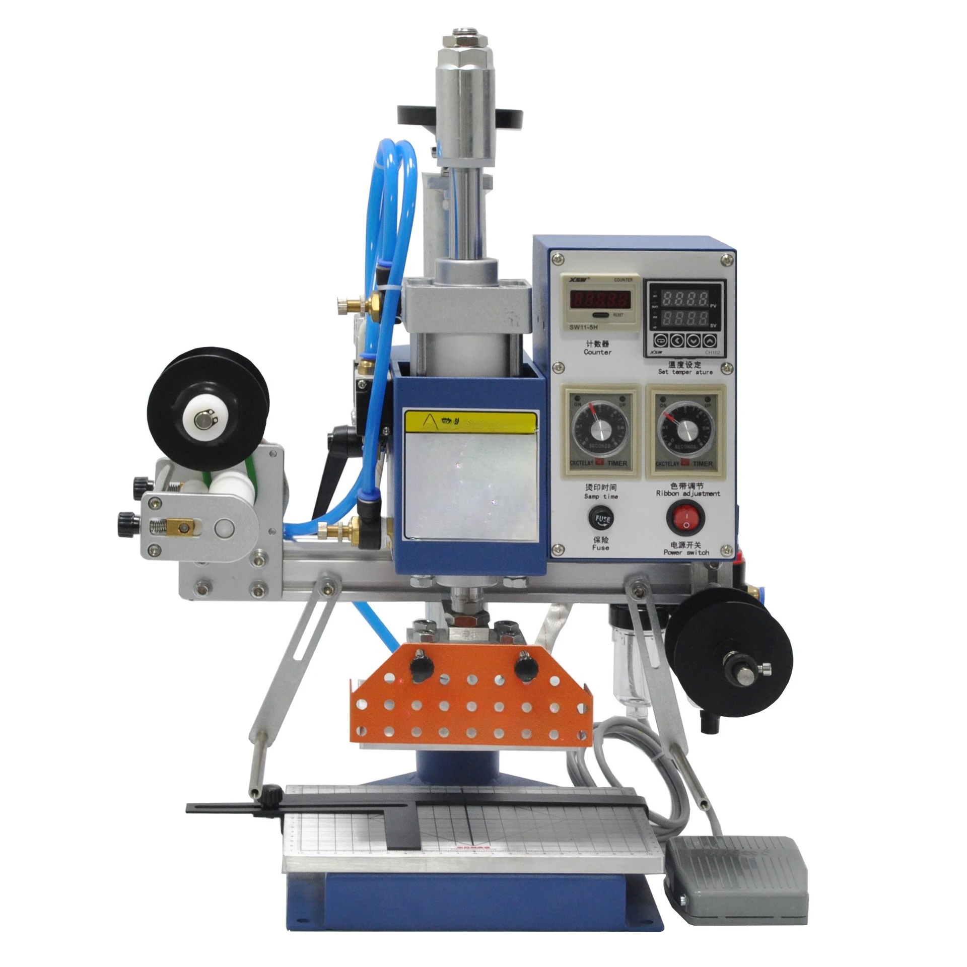 

Automatic paper rolling, pneumatic bronzing machine, indentation business card gift box, plastic wood branding machine