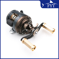 All Metal Fishing Reel Drum Wheel Bait Casting Trolling Lure Reel 11+1 Bearings Metal Cover Alloy Spool Carbon Handle JKS51