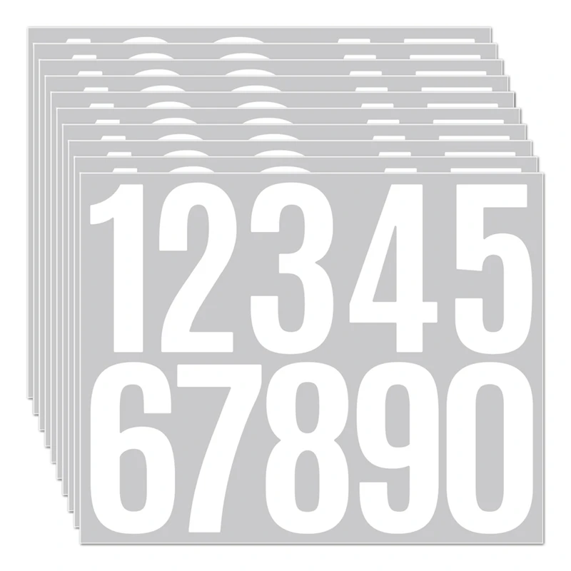 

30 листов 3-дюймовые виниловые наклейки с номерами почтового ящика для внешнего почтового ящикаJAS