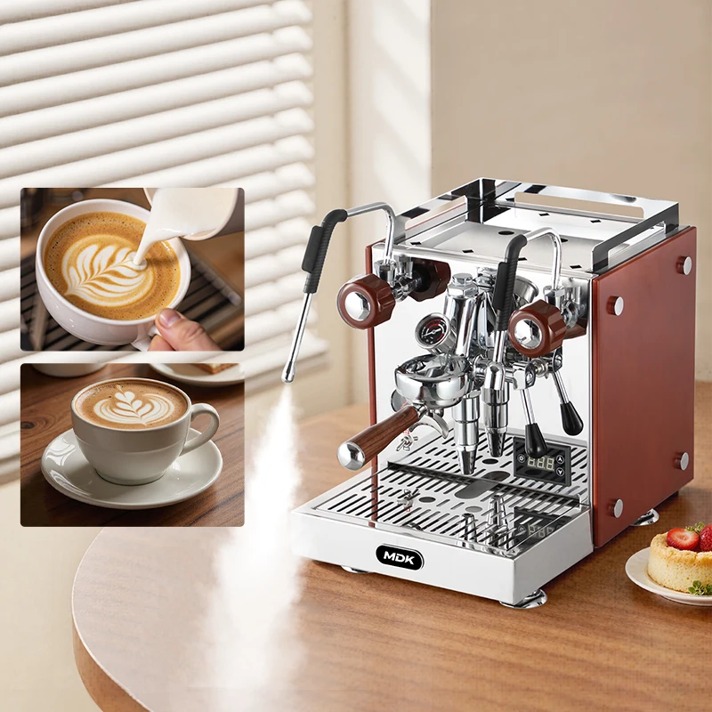 High-End Stainless Steel Electric Espresso Machine Single Grouphead MC-9 Manual Portable US For EU Hotels Outdoor Commercial Use