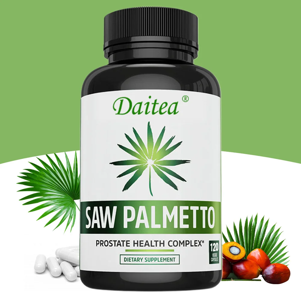 

Saw Palmetto Supplement for Prostate Health - Extract & Berry Powder Complex - Healthy Urination Frequency & Flow Formula