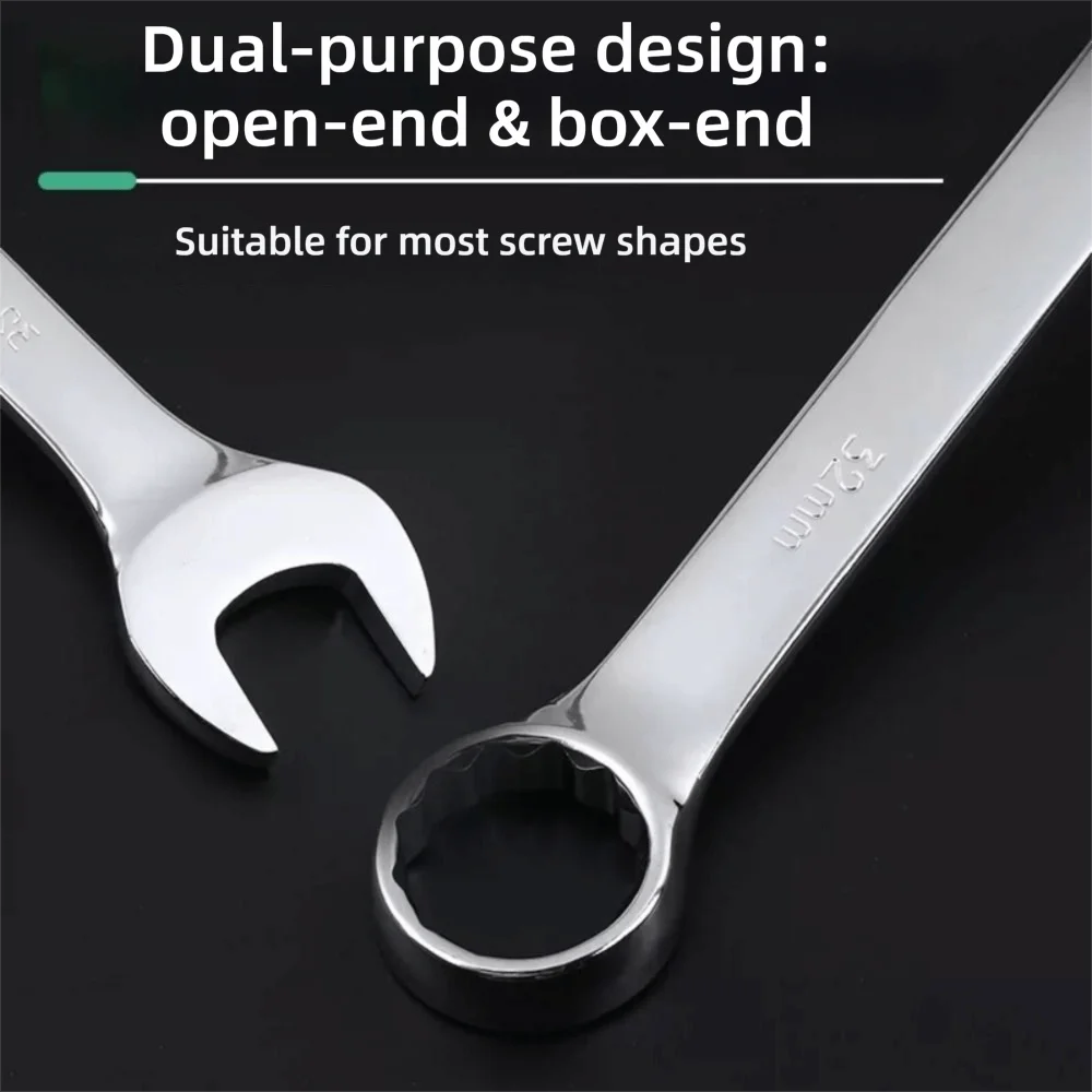 Hand Tool 6-32mm Combination Wrench Metric Opened Ring Open Box End Wrench Chrome Vanadium Steel Repair Wrench Car Repair
