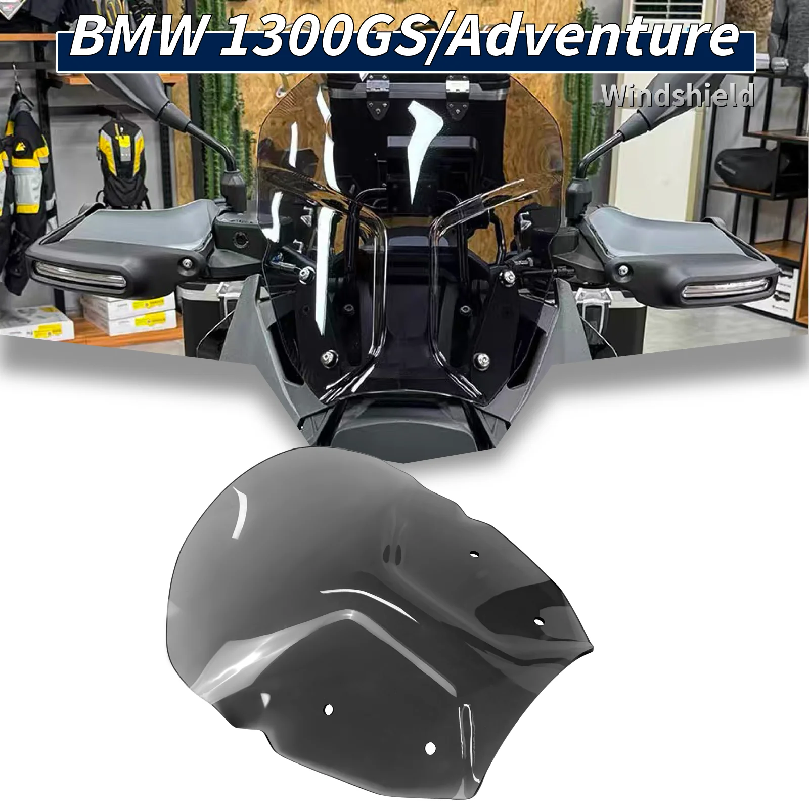 

Motorcycle Accessories For BMW R1300GS R 1300 GS R1300GS Adventure Expanded Windscreen Windshield Wind Deflector Screen Fairing