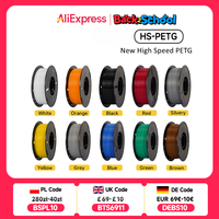 KINGROON Newest HS-PETG 3D Printer Filament 1.75mm High Speed 3D Printinng Material Hyper PETG 5KG 10KG Mix Color