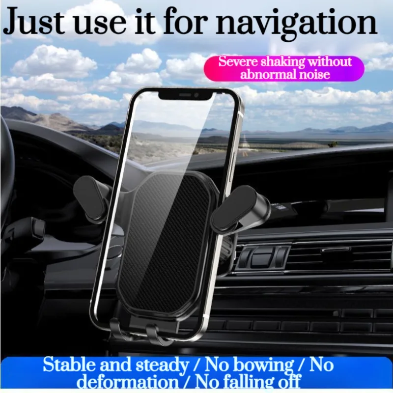 Car Phone Clip for Cell Phone Air Vent Hook and Holder with Adjustable Angle and Swiveling Base