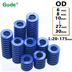 Light Load Die Mold Springs Blue Compression Spring Outer Dia 6 8 10 12 14 16 18 20 22 25 27 30-50mm Length 20-300mm