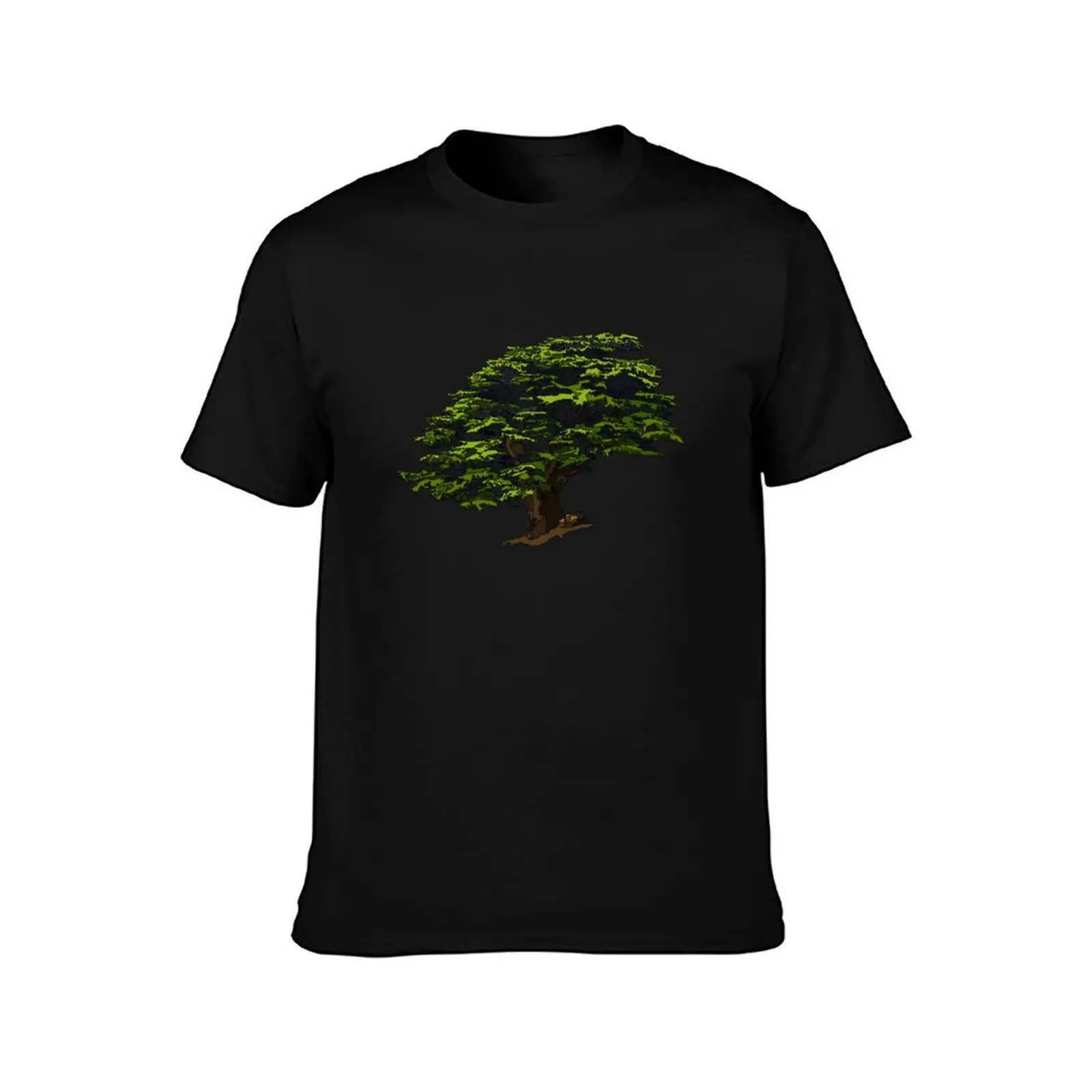 Lebanon: Cedar Tree T-Shirt Everyday Wear Basic Short Sleeve Top