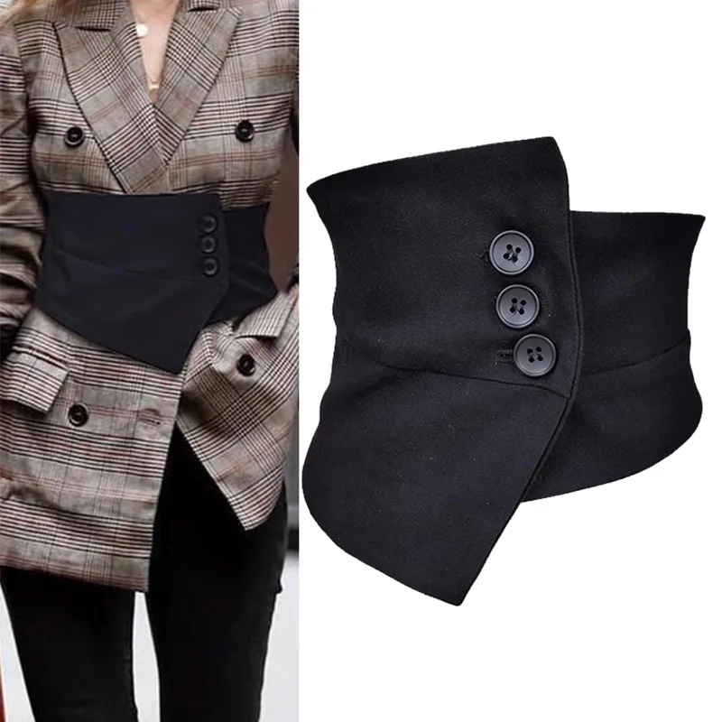 Szeroka talia Gorset Pasy Dla Kobiet Garnitur Pasek z tkaniny Kobieta Wysokiej klasy Luksusowe Marki Koszula Sukienka T-Shirt Pas Eleganckie Cummerbunds