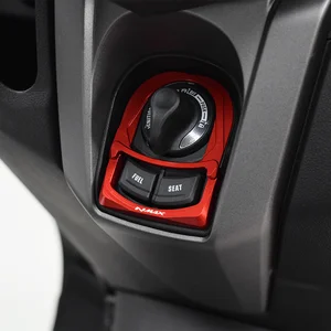 Chekis echtes Motorradmodifikationszubehör für Yamaha Nmax155 /125 /160 Nmax Turbo modifiziertem Elektrohalter Schloss Dekorative Abdeckung Aluminiumschalter Cape Electrical Halter Deckel Abdeckung 10 Hauptverkäufe Yamaha Neo Careagem - №7