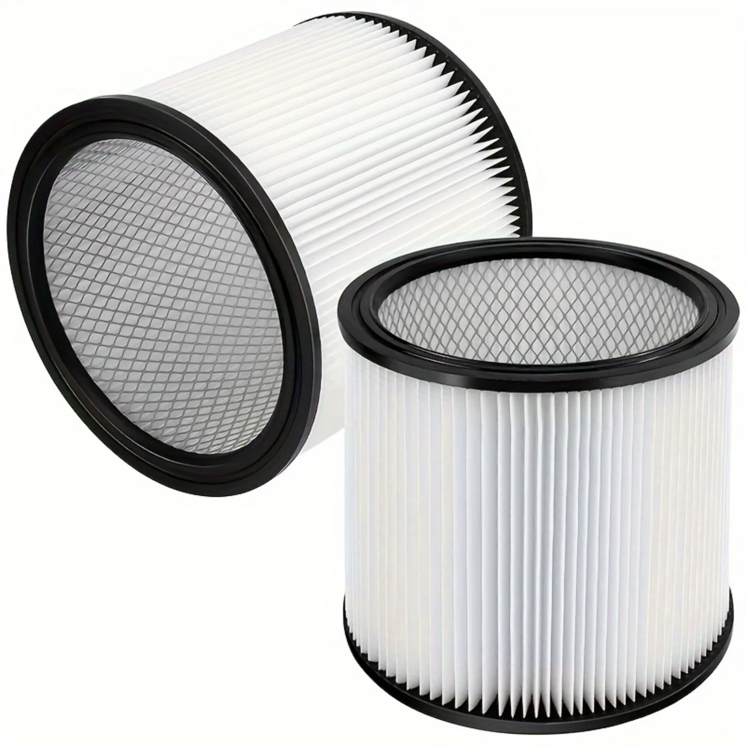 

High-efficiency 2-Piece Premium Replacement Cartridge Filters for Shop Vac 90304, 90350 & 90333 - Fits Most 5 Gallon and Up Wet/