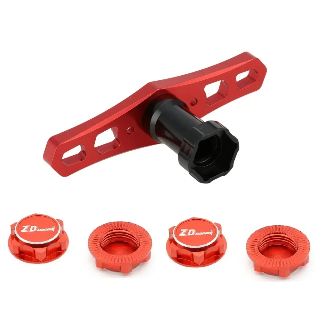 Neumáticos y ruedas hexagonales para camión teledirigido, juego pegado para Traxxas Maxx Tmaxx e-revo Revo 1/8, JLB Cheetah Monster, escala 3,3, 17mm, 4 unids/lote por paquete