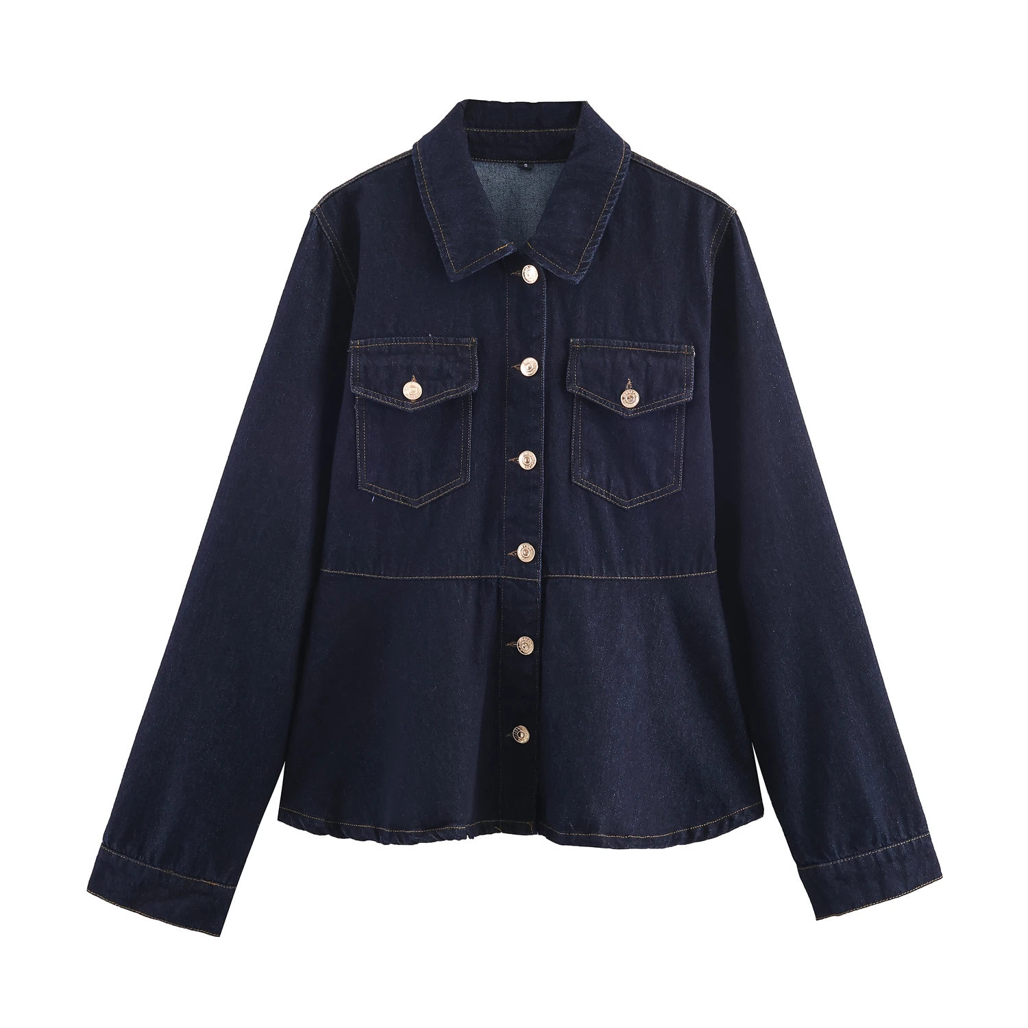 

Women's clothing autumn new products simple and versatile casual and fashionable puff sleeve denim jacket jacket