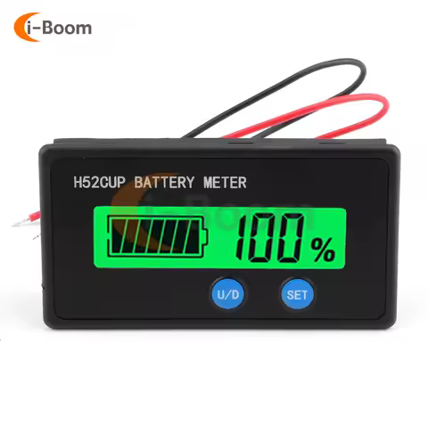 12V 24V 36V 48V 60V 72V Battery Indicator Voltmeter Lithium&amp;Acid Battery Voltage Tester Remaining Battery Display